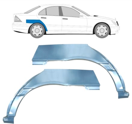 Reparatiepaneel achterspatbord voor Mercedes C-Class W203 2000-2007