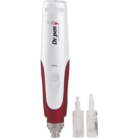 Draadloos oplaadbare Dermapen Micro Needling Pen Efoliate Krimp poriën Mesotherapie Auto Micro UK Plug white