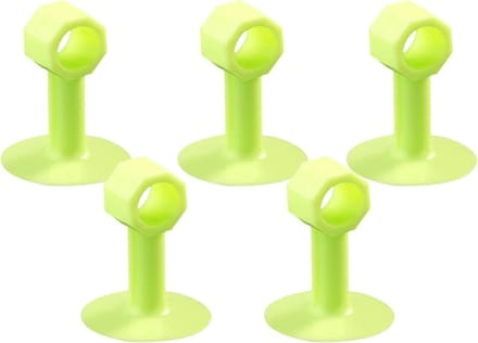 Deurklinkhoezen - Deurstoppers Buffer - Muren Beschermen - Zachte Siliconen - 5 stuks - Groen