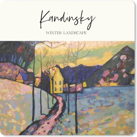 Muismat 20x20 cm - Mousepad Kunst - Winter landscape - Kandinsky - Muismatten