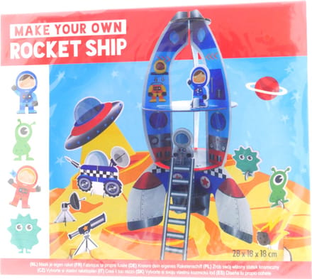Wins Holland bouwset raket maken - creatieve knutselset voor kinderen.