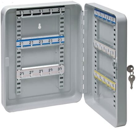 Sleutelkast Basi M/10 Haken Grijs Incl. 2 Sleutels