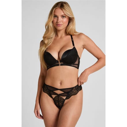 Hunkemöller Brazilian met open kruis Amel Zwart