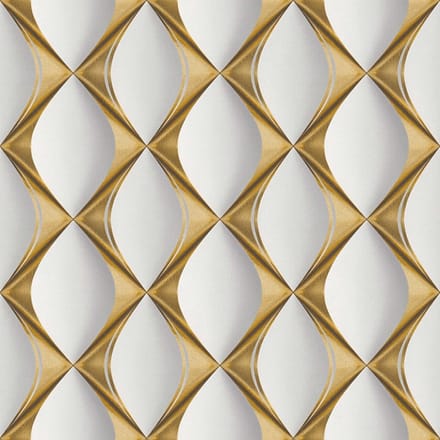 GRAFISCH 3D BEHANG | Optische Illusie - goud wit grijs - A.S. Création My Home My Spa