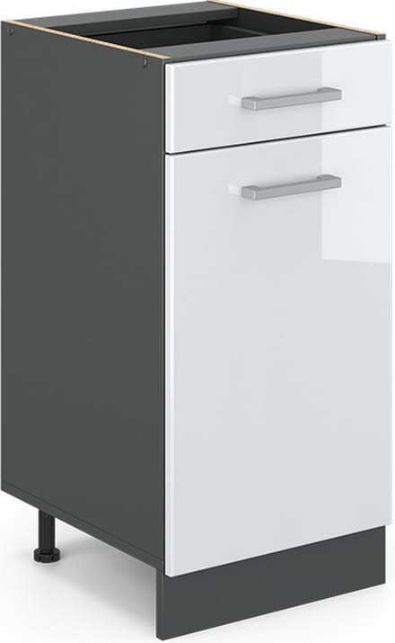 Vicco R-Line Keukenonderkast – 40 cm zonder werkblad Wit Hoogglans