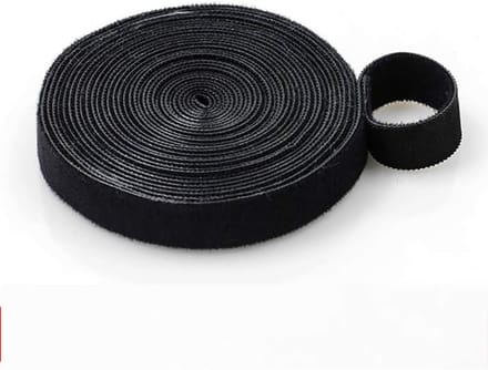 Zelfklevende Kabelbinders 1cm x 5m - Herbruikbare Klittenband Strips voor Kabelbeheer en DIY Projecten (Rood)