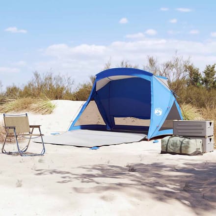 vidaXL - Strandtent - 2-persoons - waterdicht - azuurblauw