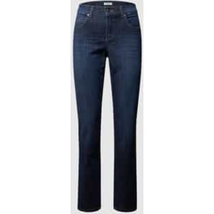 regular fit jeans met labelpatch model 'CICI 34' model CICI
