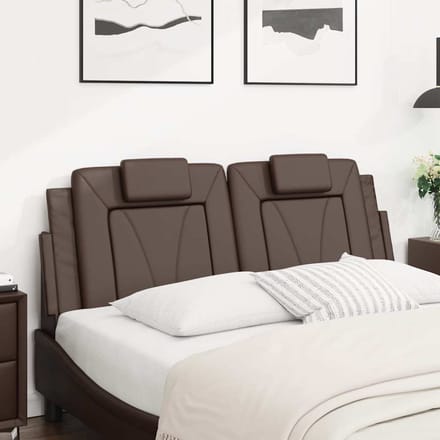 vidaXL - Hoofdbordkussen - "Viana" - 120 - cm - kunstleer - bruin