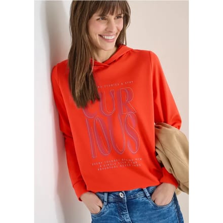 Hoodie shirt met print