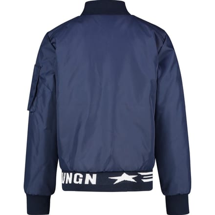 Vingino maat 116 - Jas - Vrouwen - donker blauw/wit/rood - Polyamide - Polyester - Rits - Normaal -