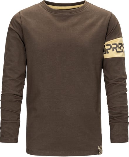 4President t-shirt lange mouw jongens Black