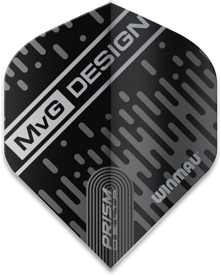 Winmau Michael van Gerwen Prism Delta Black/Grey - Dart Flights