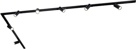 Ledvion - LED Railverlichting 3M + 7 Railspots (Zwart - Dimbaar - GU10 Fitting) - 1-Fase