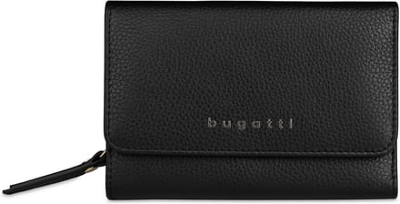 bugatti portemonnee Emilia Ladies Wallet With Flap Black zwart