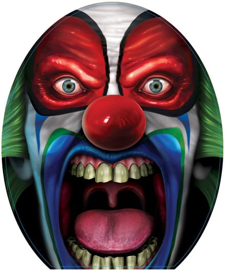 360 DEGREES - Toilettendecoratie Enge Clown 30 x 43 cm Halloween