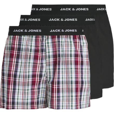Jack & Jones Heren Plus Size Wijde Boxershorts JACCHRISTIAN 3-Pack - Maat 3XL