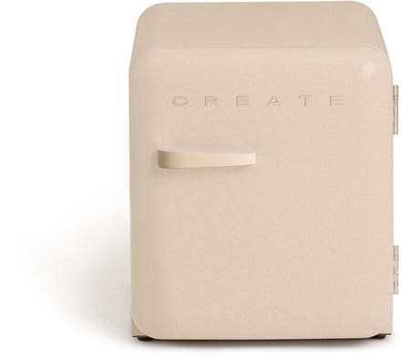 CREATE - Koelkast in retrostijl - Zand - Handvat Zand - FRIDGE RETRO 48L