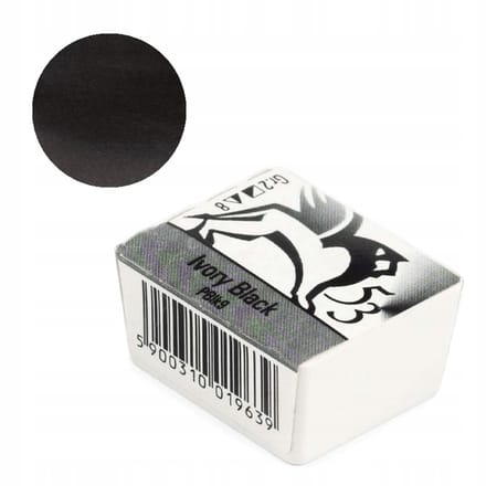 Renesans Aquarel Verf - Zwart Ivoor (1,5 ml)