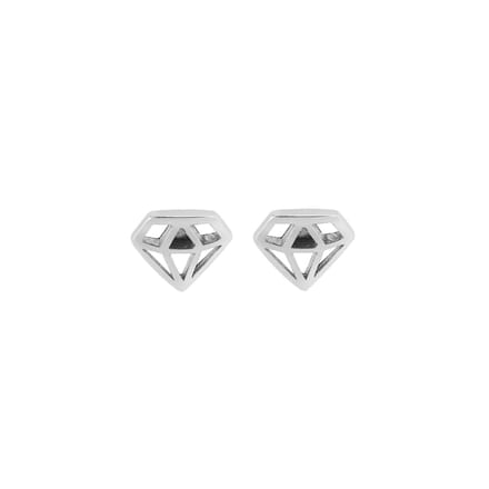 Zilver Kleine Diamant Oorknopjes