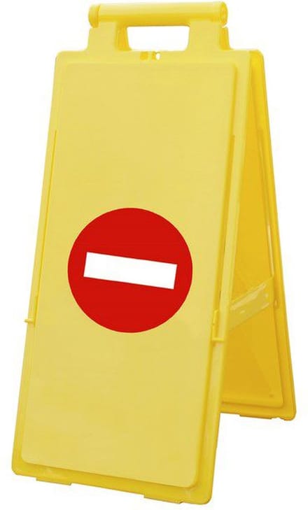 Vloerbord verboden toegang MW Tools VM300VT