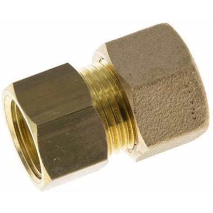 G 3/8'' x 12mm Messing Rechte Knelfitting 75 Bar DIN EN 1254-2