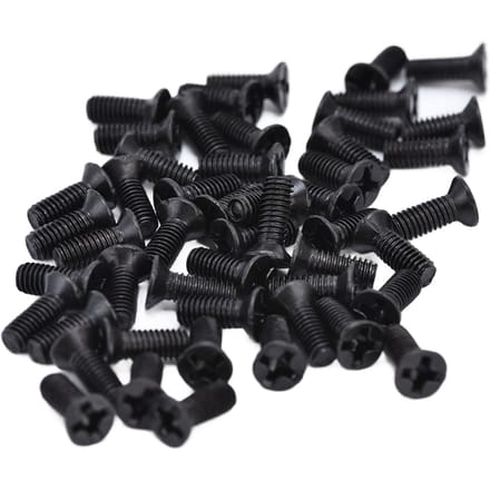 50 stuks verzonken kruiskopschroeven DIN 965 zwart gegalvaniseerd machine schroef assortimentset M3x 6