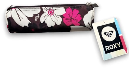 Roxy Pennenetui XEWES011 - Etui met Ritssluiting - Bloemenprint - Bruin/Roze/Wit