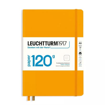 Leuchtturm1917 notitieboek - 120 grams - medium A5 notitieboek – dotted - rising sun