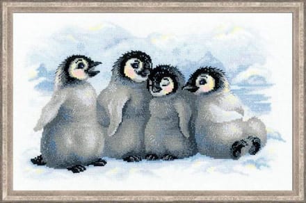 Borduurpakket pinquins