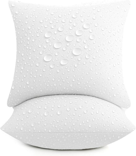 Set van 2 Kussenvullingen 45x45 cm Zachte Ondersteuning Binnen en Buiten