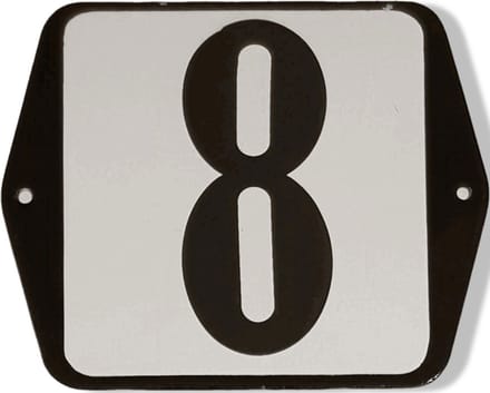 Huisnummer standaard nummer 8