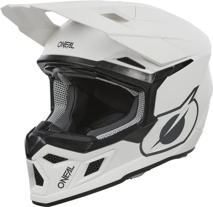 O'NEAL 3SRS Solid Mat Witte Crosshelm - Helm