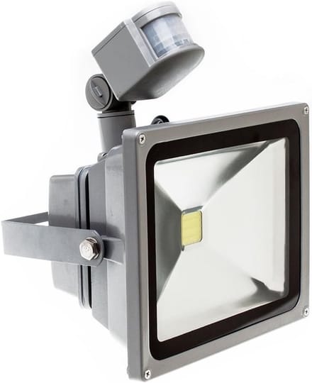 30W LED Buitenlamp met Bewegingssensor - Waterdicht IP65 - Warm Wit Licht