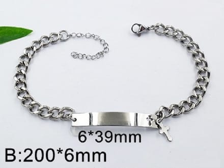 RVS armband 4212 GRATIS graveren met naam-(Lees beschrijving aub)