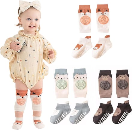 Kniebeschermers en Stoppersokken voor Baby's - Comfortabel en Antislip