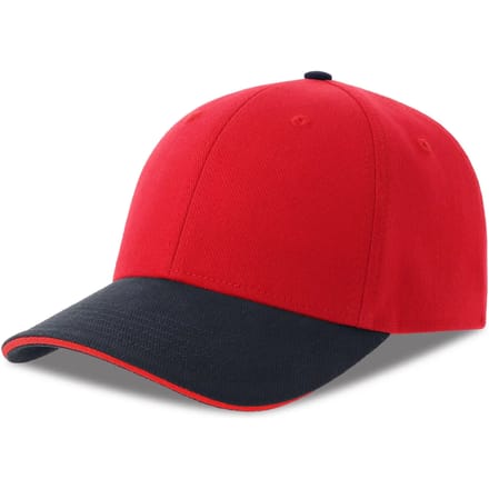 Atlantis Headwear Liberty Sandwich-S Cap AT684 - black/red - One size
