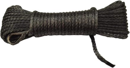 Lier Touw - Synthetisch Lierkabel - Voertuig Hulp - Minimale Stretch - 5mm x 15m - Grijs