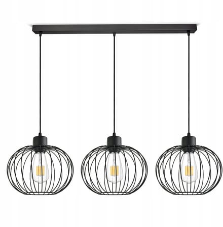 Hanglamp Zwart Metaal Draadbollen E27 - Modern Design