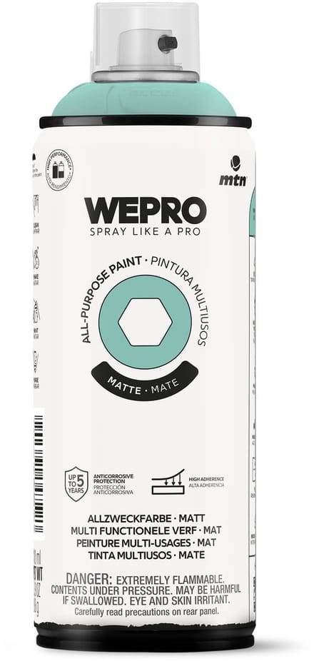 Spuitbus Groen Sherpa Mat MTN WEPRO ALL-PURPOSE PAINT 400ML