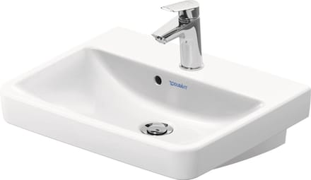 Duravit No.1 - No.1 - wastafel - 500mm - met overloop - 1 kraangat midden - hoogglans wit