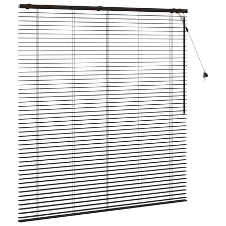 vidaXL - Venetiaanse - jaloezie - Donkerbruin - 155 - x - 160 - cm - 35 - mm