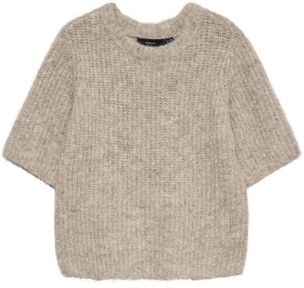Vero Moda Trui Vmawsome 2/4 O-neck Pullover Noos 10320729 Moon Rock Dames Maat - M