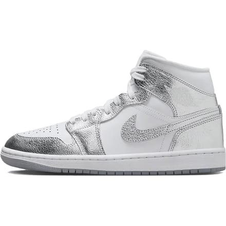 Air Jordan 1 Mid Crinkled Chrome