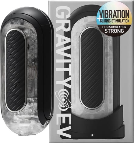 Tenga - FLIP ZERO GRAVITY EV (Electronic Vibration) BLACK - Elektrische masturbator - seksspeeltje voor mannen