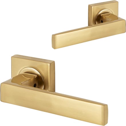 Eliot® VICTORIA deurklink set op rozet - mat goud - gouden deurkrukken
