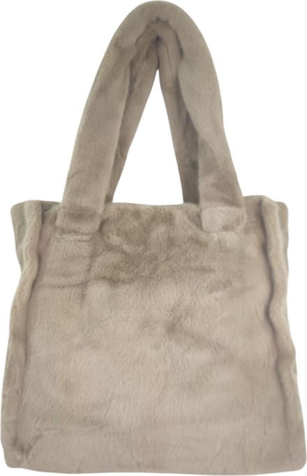 Qischa - Handtas - Tote bag - furry - taupe