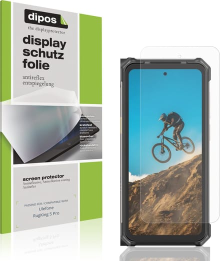 dipos – 4x Matte Beschermfolie geschikt voor Ulefone RugKing 5 Pro | Krasbestendige & antireflecterende Screenprotector Ultra-Thin