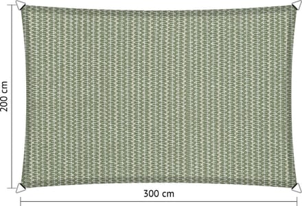 Schaduwdoek 2x3 rechthoek Moonstone green