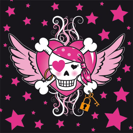 Servetten Pink Pirate Girl - 2 x 20 stuks